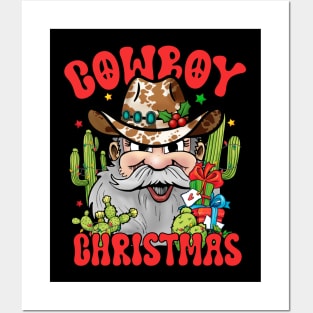 Cowboy Christmas Posters and Art